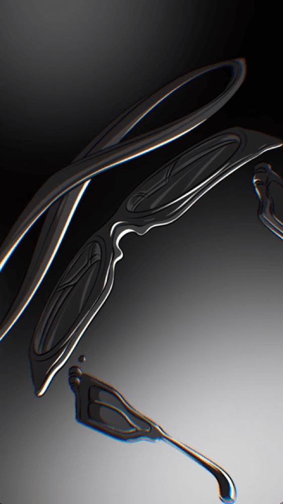 Stylized comic panels featuring avant-garde eyewear with "Gentle Monster" branding.